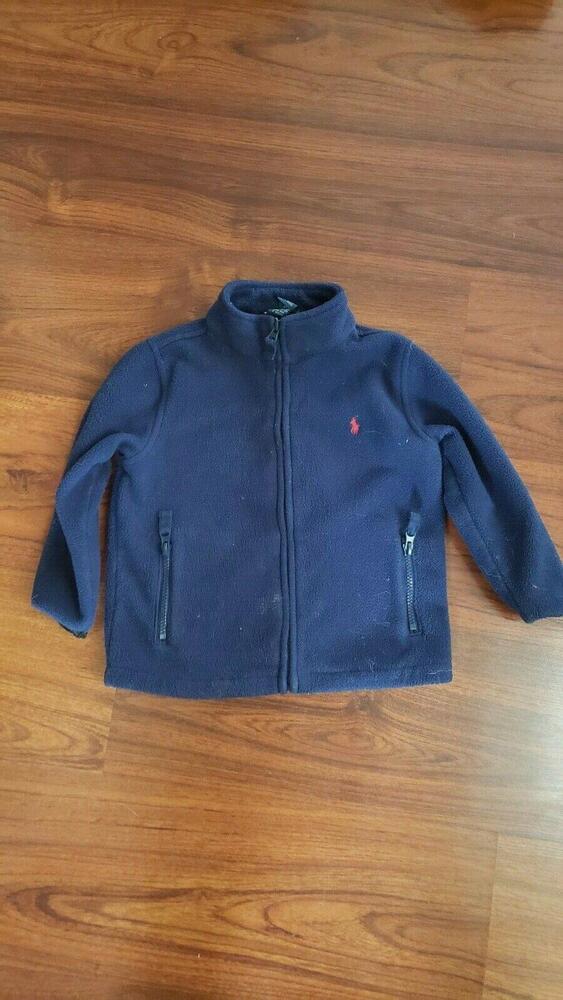 Polo Ralph Lauren Toddler Kids Boys Fleece Zip Up Jacket Sz 3t